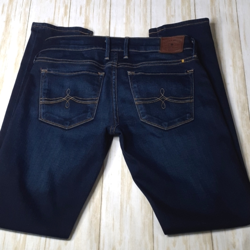Lucky Brand Cate Stacked Skinny Dark Wash Blue Jeans Size 2/26 7W11463 - Picture 1 of 16